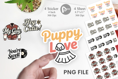 Atomic Love 50s Valentine Sticker Product Image 1