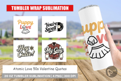 Atomic Love 50s Valentine Tumbler Product Image 1