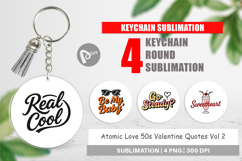 Atomic Love 50s Valentine Keychain Product Image 1