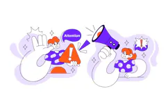 5 Attention Vector Illustration Product Image 2