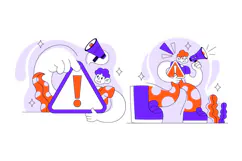 5 Attention Vector Illustration Product Image 3