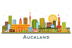 Auckland New Zealand city Skyline. Product Image 1