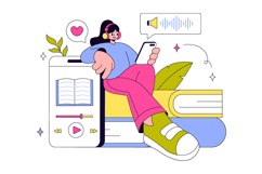 10 Audio Book Illustration Product Image 4
