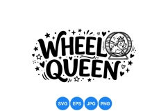 Cute Hamster Running Wheel SVG Design Product Image 1