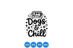 Relaxing Dog Svg Clipart For Pet Lovers Product Image 1