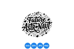 Future Astronaut Space Illustration Design Art Product Image 1