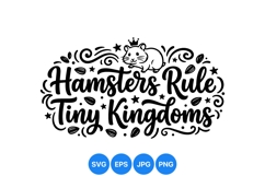 Hand Drawn Hamster SVG File for Crafting Projects Product Image 1