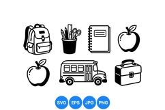 Minimal Back To School Icons for Education Designs Product Image 1