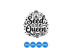 Cute Seed Queen Animal SVG Vector Design Art Product Image 1