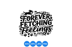 Playful Dog Quote Svg Design With Paws Product Image 1