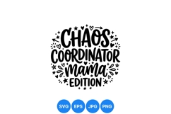Hand Drawn Chaos Coordinator Mama SVG Design Product Image 1