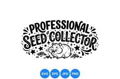 Hand Drawn Professional Seed Collector SVG Illustration Product Image 1