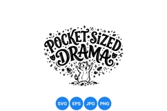 Hand Drawn Cute Hamster Drama Vector Design Product Image 1