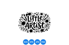 Hand Drawn Little Artist Clipart Design Graphic Product Image 1