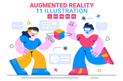 11 Augmented Reality Vector Illustration Product Image 1