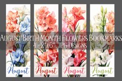 Floral Bookmark, August Bookmark, Gladiolus Flowers Bookmark Product Image 1