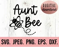 Family Bee SVG - Uncle Cousin Aunt Bumble Bee Birthday SVG Product Image 2