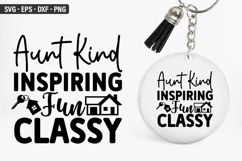 Aunt Kind inspiring fun classy SVG - Keychain Design Product Image 1