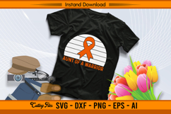 Aunt Of A Warrior Leukemia Cancer Awareness SVG Product Image 2