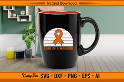 Aunt Of A Warrior Leukemia Cancer Awareness SVG Product Image 3