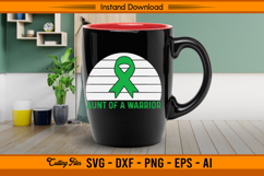 Aunt Of A Warrior Liver Cancer Awareness Ribbon SVG Product Image 3