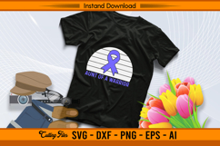 Aunt of a Warrior Stomach Cancer SVG Design Product Image 2