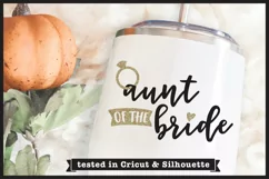 Aunt of the Bride SVG file | Wedding SVG Product Image 3