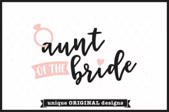 Aunt of the Bride SVG file | Wedding SVG Product Image 4