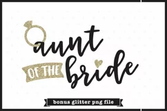 Aunt of the Bride SVG file | Wedding SVG Product Image 5