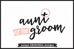Aunt of the Groom SVG file | Wedding SVG Product Image 4