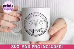 Aunt Svg, Floral Aunt SVG and PNG Product Image 3