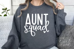 Aunt Squad SVG - Promoted to Aunt - Aunt Life - Blessed Aunt Product Image 3