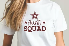 Aunt Squad SVG PNG | Fun Star-Themed Auntie Gift Design Product Image 2
