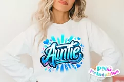 Family PNG | Auntie Airbrushed Product Image 2