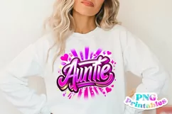 Family PNG | Auntie Airbrushed Product Image 3