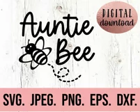 Family Bee SVG - Uncle Cousin Aunt Bumble Bee Birthday SVG Product Image 3