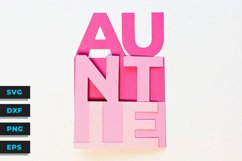 Auntie Concertina papercut card SVG PNG Product Image 3