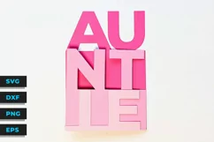 Auntie Concertina papercut card SVG PNG Product Image 3