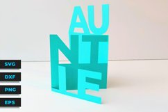Auntie Concertina papercut card SVG PNG Product Image 2