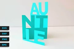 Auntie Concertina papercut card SVG PNG Product Image 2