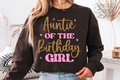 Auntie Of The Birthday Girl SVG PNG - First Birthday Girl Product Image 2