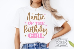 Auntie Of The Birthday Girl SVG PNG - First Birthday Girl Product Image 3
