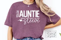 This Auntie Wears Her Heart On Her Sleeve SVG - Auntie Era Product Image 4