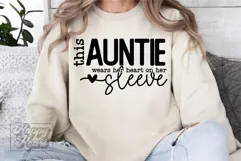 This Auntie Wears Her Heart On Her Sleeve SVG - Auntie Era Product Image 5