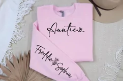 Auntie Sleeve SVG, Auntie clothing Sleeve SVG Product Image 2
