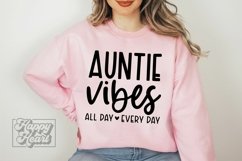 Auntie Vibes SVG - Auntie Era - Promoted to Auntie Life SVG Product Image 1