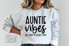 Auntie Vibes SVG - Auntie Era - Promoted to Auntie Life SVG Product Image 3