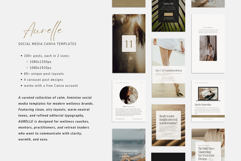 Modern Feminine Instagram Social Media Canva Templates Product Image 2