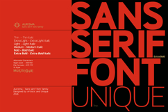 Aurisma Sans Serif Font Family Product Image 7