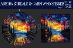 Wind Spinner, Aurora Borealis Wind Spinner, Cabin on Lake 1 Product Image 1